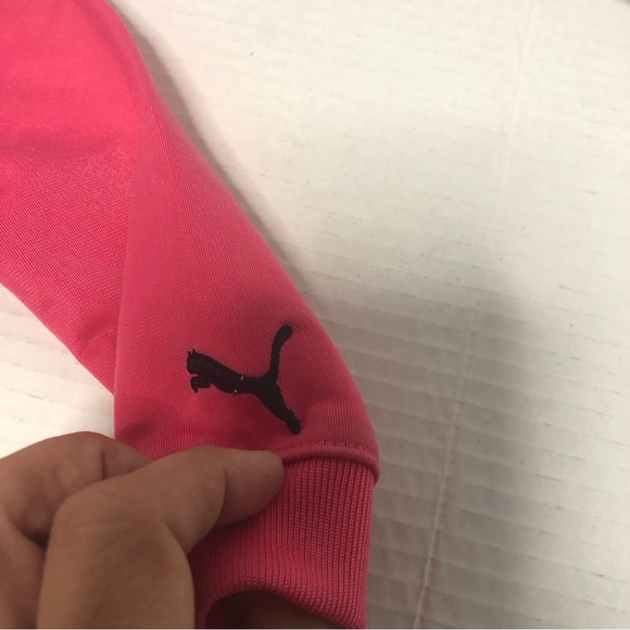 Puma Track Suit Girls 3-6 Month Logo Emblem Full Zip Jacket Pull On Pants - Picture 4 of 8